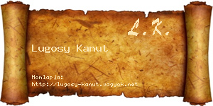 Lugosy Kanut névjegykártya